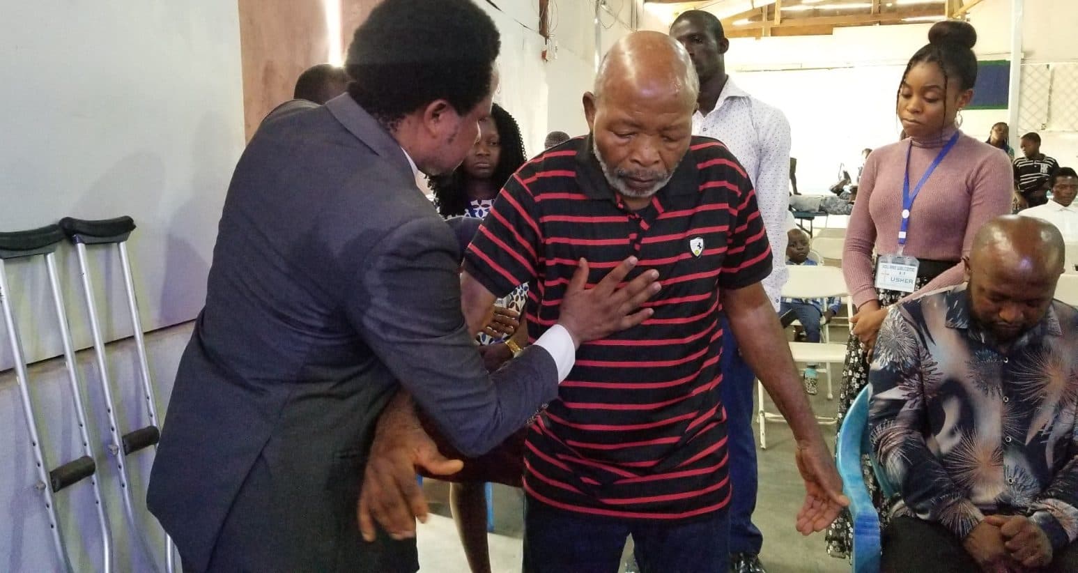 A moment of prayer and care at SCOG INT'L